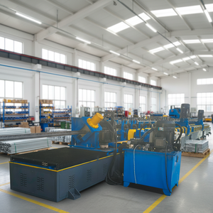 Máquina Perfiladora de Columnas para Estanterías de Almacenamiento de Supermercados Vodley, Galvanizada, Motor Multivoltaje (380V/220V/440V) para Almacén - Product Image 1