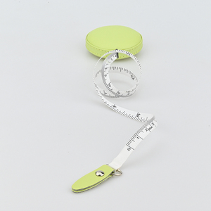 Qiao-ruban à <span class=keywords><strong>mesurer</strong></span> rond en cuir PU, mini-mètre de 1.5m, logo personnalisable, règles de mesure pour cadeau, usine chinoise - Product Image 5