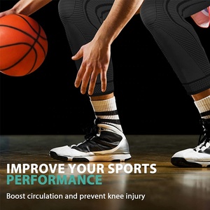 Longue jambe complète genouillère Compression genouillères pour ACLPCL ménisque déchirure arthrite <span class=keywords><strong>tendinite</strong></span> soulagement coude et genouillères pour hommes - Product Image 6