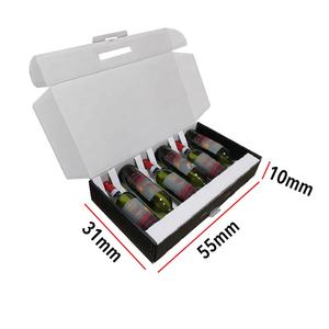 <span class=keywords><strong>Caja</strong></span> de envío de cartón corrugado de gran tamaño superduradera personalizada con compartimento de papel, <span class=keywords><strong>caja</strong></span> de correo de inserción divisoria para vino - Product Image 2
