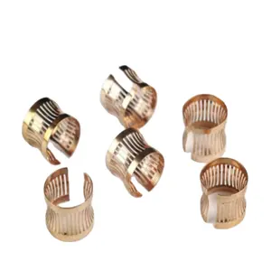 Beryllium Bronze Material Drum Spring Lantern Spring Diameter 3.0-8.0 Crown Claw Spring Connector Can Be Customized Automotive
