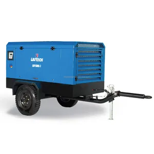 Air compressor for drilling rig HNCY150-17 17 Bar 246psi portable Diesel Screw Air Compressor