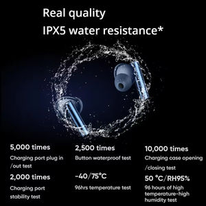 Auriculares inalámbricos originales <span class=keywords><strong>Realme</strong></span> Buds <span class=keywords><strong>Air</strong></span> <span class=keywords><strong>3</strong></span> con cancelación activa de ruido IPX5 resistentes al agua para juegos, música, deportes, auriculares impermeables - Product Image 6