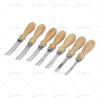 Prix populaire 4/6/8/10mm largeur tondeuse cuir artisanat Skiver outil de sertissage avec poignée en hêtre poli