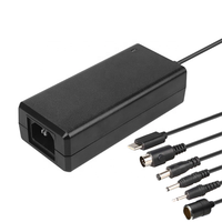 Adaptador de Corriente CA/CC de Escritorio HYT 12V 5A 3A 45W-72W con Certificación ETL CE PSE, Material de PC para Luces LED