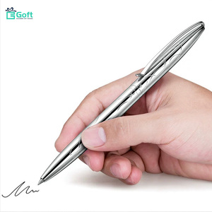 Bolígrafo Metálico Empresarial con Patrón Grabado, Bolígrafo Retráctil de Tinta Media, Bolígrafo Publicitario para Hotel con Logotipo Grabado Personalizado - Product Image 6