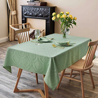 Nappes en polyester jacquard de style moderne, tissu décoratif imperméable et anti-débordement pour usage domestique, techniques tissées