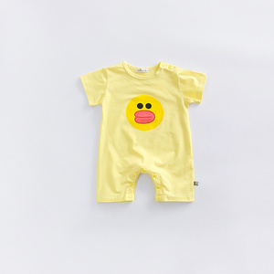 Combinaison pour bébé de 0 à 24 mois, vêtements pour tout-petits, combinaison courte à manches courtes, motif de dessin animé, été 2017, vente chaude - Product Image 3