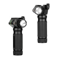 Lampe torche LED rechargeable pour la chasse, combo laser de visée, support pour laser vert, lunette de visée