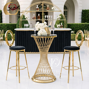 Modern Stainless Steel Bar <b>Table</b> for Wedding <b>Party</b> Home Bar & Hotel Use-Commercial Furniture - Product Image 3
