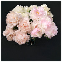Buket Bunga Peony Kain Sutra Lima Tangkai, Dekorasi Tanaman Artifisial, Bunga Dinding Pernikahan, Dekorasi Ruang Tamu, Pernikahan