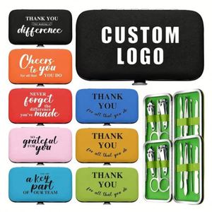 Custom LOGO Low Price Promotion Stainless Steel Nail Clipper Set Personal Care Travel <b>Gift</b> Nail Clipper Tool Kit - Product Image 1