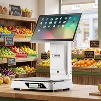 Caisse enregistreuse Jinshijie Q201, système Android, écran tactile capacitif, terminal de point de vente tout-en-un, Wi-Fi 6, Bluetooth 5.2, technologie NFC