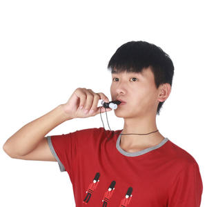 Sifflet de <span class=keywords><strong>samba</strong></span> brésilien, musique latine, avec trois tons, en plastique blanc/noir, instrument de musique, cadeau - Product Image 2