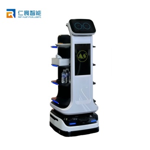 <span class=keywords><strong>Robot</strong></span> Camarero Eficiente para Restaurantes, con Capacidad de Carga de 40 kg, 4 Bandejas, <span class=keywords><strong>Robot</strong></span> de Servicio para <span class=keywords><strong>Cocina</strong></span> de Restaurante Concurrido, Mars - Product Image 6