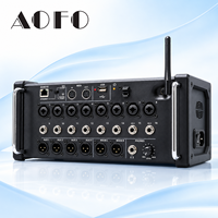 Console de mixage audio numérique XR16, mixeur portable 16 canaux avec fonction d'enregistrement stéréo intégrée Wi-Fi et USB