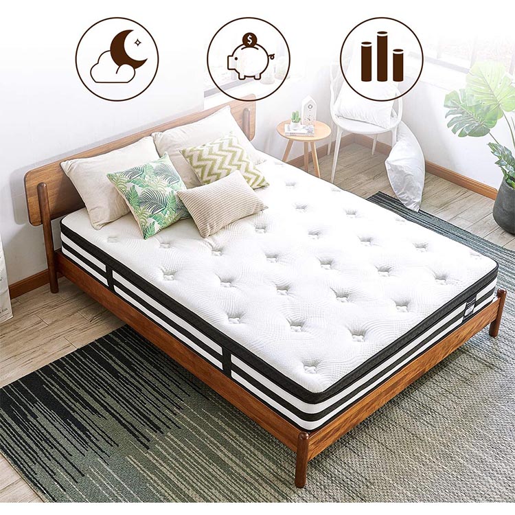 best selling colchon Latest style hotel price memory foam latex visco gel cooling  spring pocket foldaway king mattress
