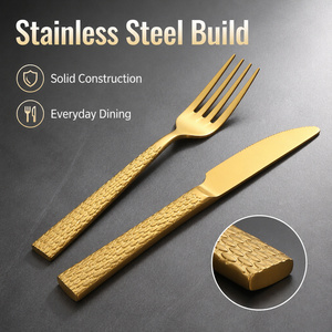 Wedding Royal Luxury Table Spoon Fork Steak Knife 18/10 304 Stainless Steel <b>Flatware</b> <b>Set</b> - Product Image 3