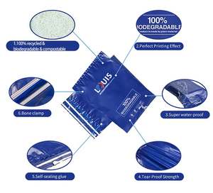 Fast Shipping Customized Printed Colorful PE Plastic Courier Postage <b>Bag</b> With Strong Glue for Delivery - Product Image 1