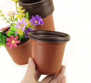 100 pièces Pots de fleurs/plantes en plastique 10 <span class=keywords><strong>CM</strong></span> plateau de graines parfait pour le jardinier (taille moyenne) - Product Image 4