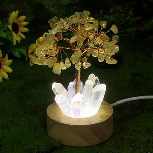 The Latest Creative Crystal Products Healing 7 <b>Chakra</b> Lucky <b>Tree</b> LED Lamp for Home Dec - Product Image 5
