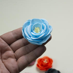 6cm hecho a mano borde quemado tridimensional Flor <span class=keywords><strong>de</strong></span> <span class=keywords><strong>seda</strong></span> núcleo estilo chino accesorios <span class=keywords><strong>de</strong></span> ropa horquilla zapatos sombreros bolsas ramillete - Product Image 4