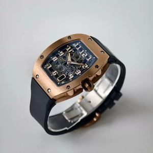 New Upgraded 67-01 Titanium 3D <b>Skeleton</b> <b>Automatic</b> Mechanical <b>Watch</b> with Functional D/H Indicator Calendar Display Dynamic Gear - Product Image 2