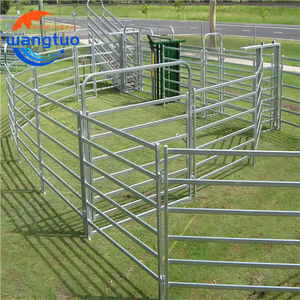 USA nóng bán số lượng lớn chăn nuôi gia súc tấm bán buôn mạ kẽm 12ft Heavy Duty corral tấm kim loại di động cừu ngựa Bảng điều chỉnh - Product Image 5