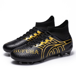 Botas de Fútbol Blancas Sintéticas para Hombre, con Cordones, Antideslizantes, Ligeras, de Caña Alta, para Deportes de Pelota - Product Image 5