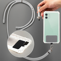 Lanière universelle réglable de conception sportive de téléphone portable de conception de téléphone portable de TPU sangle réglable faite sur commande de téléphone portable de TPU pour l'iPhone OPP emballé