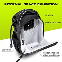 Sac de sport magnétique pour homme avec porte-bouteille, pochette pour téléphone, sac à bandoulière imperméable pour bouteille d'eau