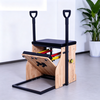 Chaise Wunda en bois de chêne durable et écologique pour la pratique du Pilates, du yoga, du fitness, du bodybuilding et des exercices en studio