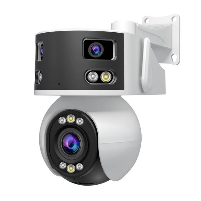 SriHome SH055 8MP HD Multi-lens 5X Optical Zoom Lens AI Intelligence Night Vision Panoramic PTZ Dome Security Camera