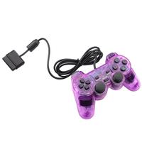 Control Inalámbrico para PS2, Doble Vibración, Transparente, para Sony Popular DYD