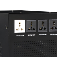 Régulateur de tension monophasé entièrement automatique noir 3KVA SVC TND industriel en cuivre avec écran LCD