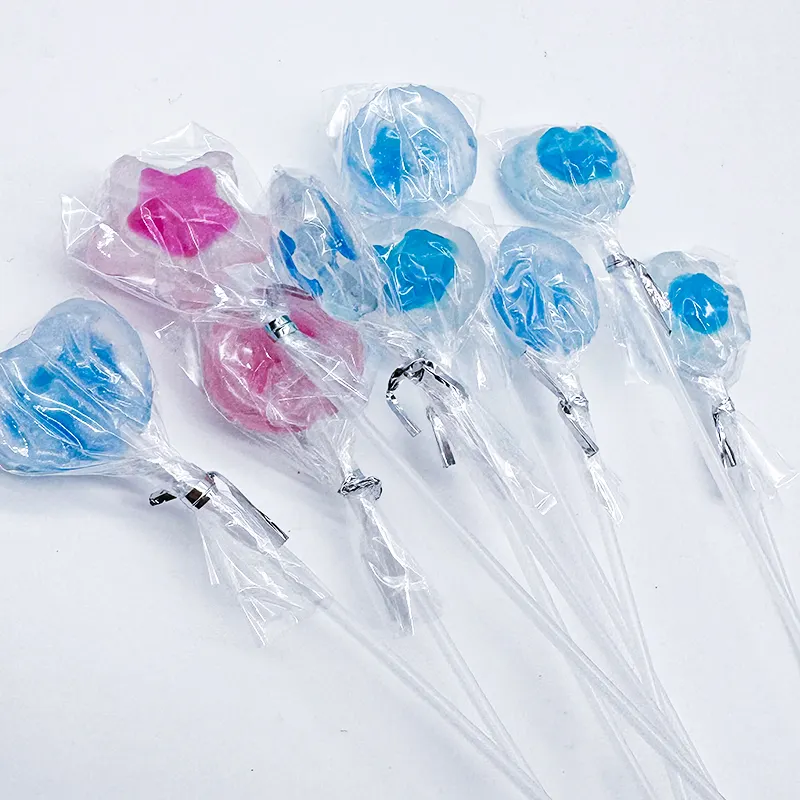 Bán Hot OEM ODM Lollipop pha lê Kẹo cứng kẹo Halal đường trái cây lollipops Trung Quốc tùy chỉnh