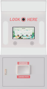 韓国風インスタントセルフィーフォトブースマシン（イベント用、スマートフォン、iPad、カメラ、一眼レフ対応） - Product Image 2