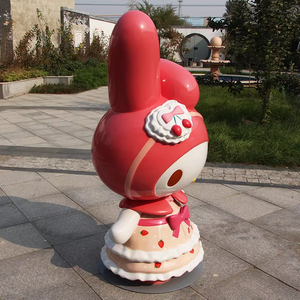 Escultura de Resina con Diseño de Personajes Animados Personalizable, Decoración de Fibra de Vidrio FRP para Exteriores, Pieza de Bienvenida para Entrada de Centro Comercial, para Pastelería - Product Image 5