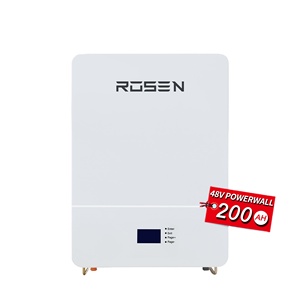 <b>48V</b> 51.2V 100Ah 200Ah 300Ah 5kWh 10kWh 15kWh Rosen LiFePO4 Lithium <b>Battery</b> Energy Storage Solar <b>Battery</b> IP65 CAN Hybrid Grid LFP - Product Image 1