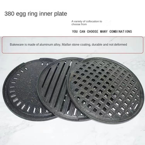 <span class=keywords><strong>Plaque</strong></span> de barbecue ronde antiadhésive commerciale coréenne en alliage d'aluminium Maifanshi, directement de l'usine, pour restaurant de barbecue - Product Image 4