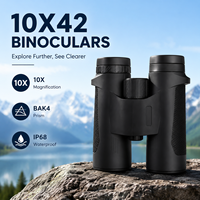 Jumelles HL portables, étanches, HD 8X42 10X42, longue portée, haute qualité, télescope d'extérieur pour la randonnée et l'observation des oiseaux