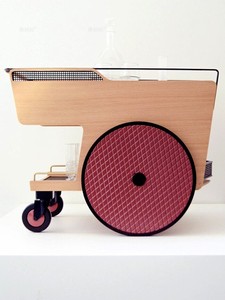 MOYI特注鉄製木製トロリー 最高品質の金属製カート ホテルやバー向けホイール付き - Product Image 5