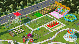 Minirueda de la Fortuna Colorida con Decoración de <span class=keywords><strong>Estrellas</strong></span> y Sillas Tipo Canasta para Área de Juegos al Aire Libre en Granjas - Product Image 6
