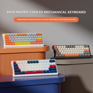 K610 RGB para juegos inalámbricos mecánicos con Bluetooth, 87 teclas, tres modos, enchufe caliente personalizado, interruptor de tecla de repuesto, juego de 61 modos - Product Image 2