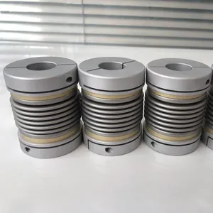 Aluminium Alloy Shaft Metal Plate Spring Coupling Metal Bellow Flexible Coupling