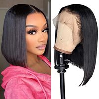 Peluca Bob Ombre Rubia Boutique Elite 15A SDD, Cabello Humano 100%, Encaje Frontal Transparente HD, Cabello Virgen para Mujer
