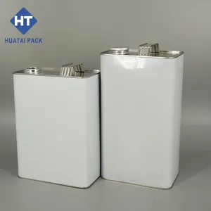 Rectangular F-style Square Metal Tin Oil Cans Used For Oil Chemicals Used Cars