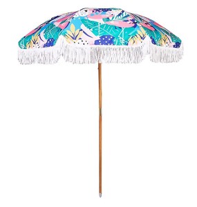 <span class=keywords><strong>Parasol</strong></span> <span class=keywords><strong>de</strong></span> <span class=keywords><strong>plage</strong></span> <span class=keywords><strong>de</strong></span> luxe en bois fabriqué en Chine, 230g polyester, avec pompons, écologique et recyclé - Product Image 3