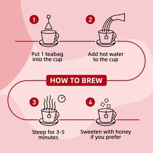 Soin de la peau Déesse Rose Mûrier Blanchiment de la peau Féminin Hibiscus Fleur Thé en sachets séchés Beauté Thé aux herbes 5g*20 Certifié Halal - Product Image 4