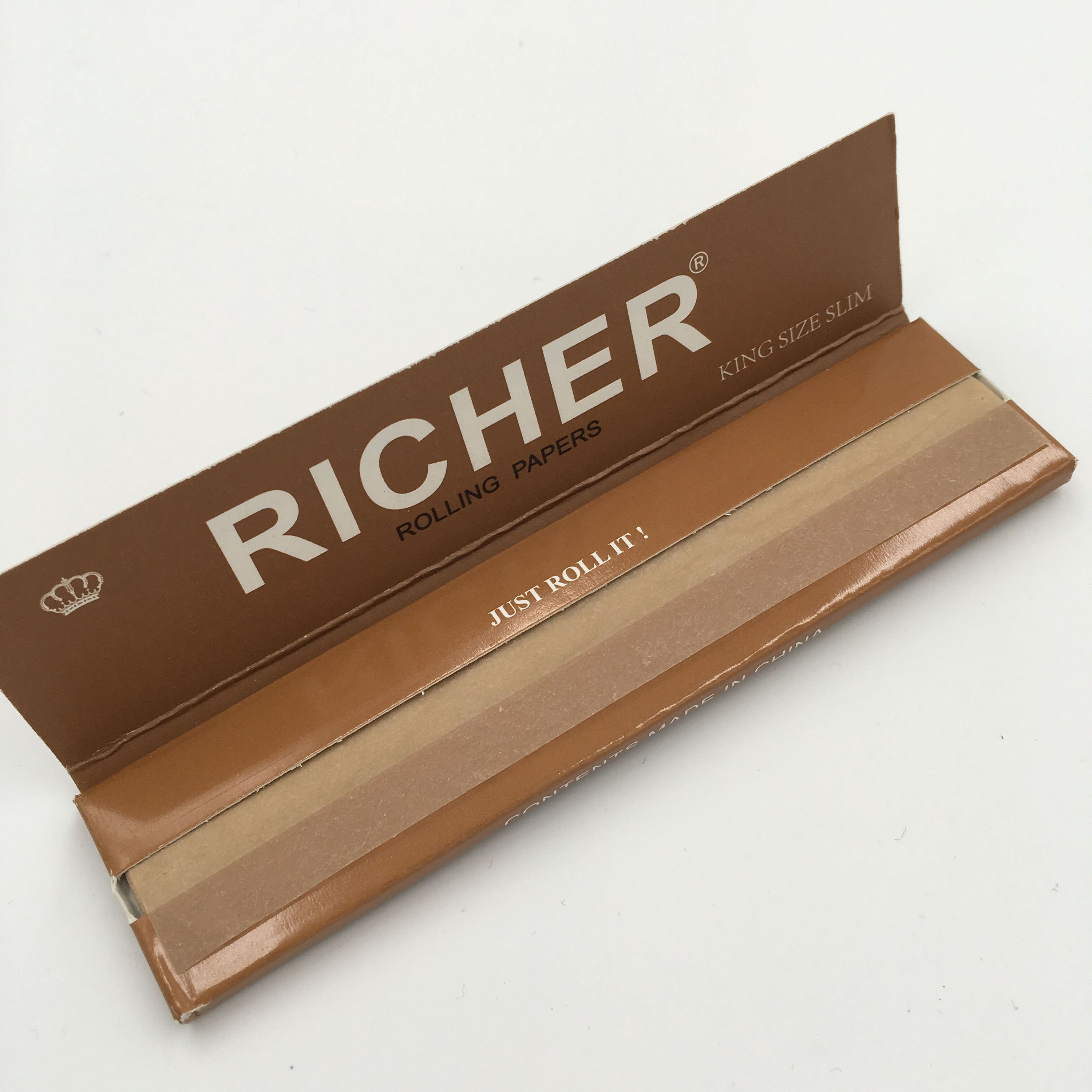 King Size ультратонкая натуральная бумага для курения из органической конопли
